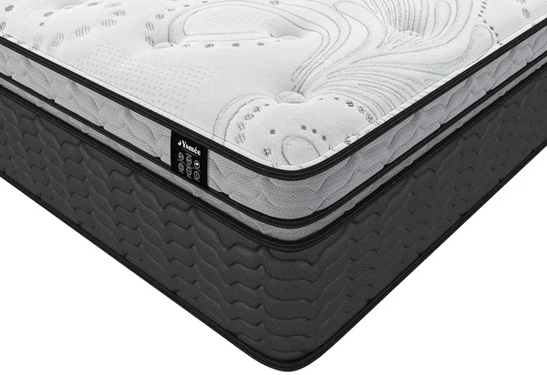 Vente-unique - GAMIANI Mattress and bed base set Holz, PlatteStoff Beige - B 180 cm x H 30 cm x L 200 cm Bild 5