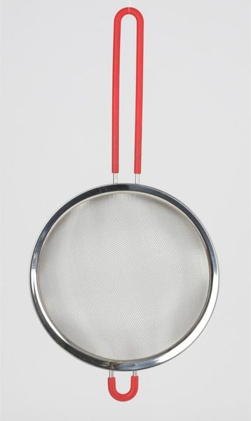 6er Set Edelstahl Sieb 20cm mit Kunststoffgriff Küche Haushalt kochen Reis etc.