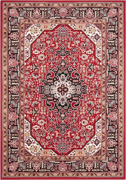 Orientalischer Kurzflor Teppich Skazar Isfahan Rot - 120x170x0,9cm