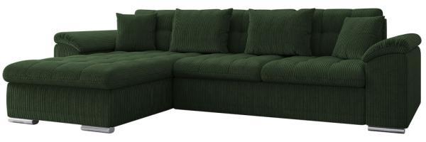 Ecksofa Diana Cord (Farbe: Poso 14, Seite: Links)