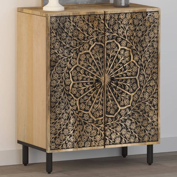 vidaXL Beistellschrank 60x33x75 cm Massivholz Mango 358214