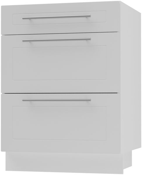 Schubladenunterschrank KVANTUM Teilauszug 60cm Korpus- & FrontFarbe: weiß matt / weiß Q-D3M/60