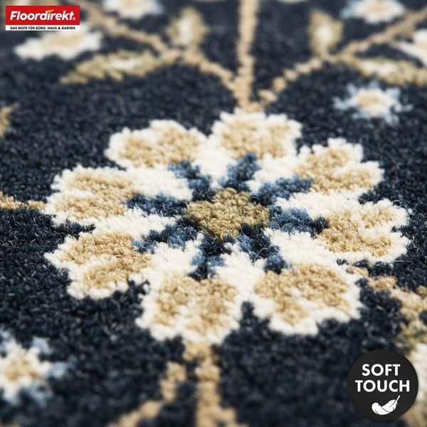 Floordirekt Teppich Aristo, luxuriöser Wohnteppich mit Blumen Blattmuster, für alle Räume, rechteckig, weiche Oberfläche für angenehmes Laufgefühl, rutschfest, 160x230 cm