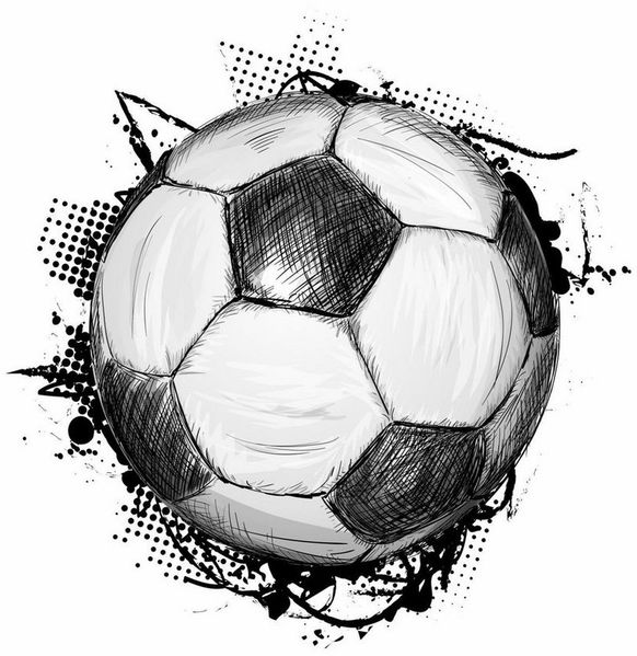 nikima Wandtattoo 109 Wandtattoo Fussball Soccer - 300 x 300 mm (PVC-Folie)