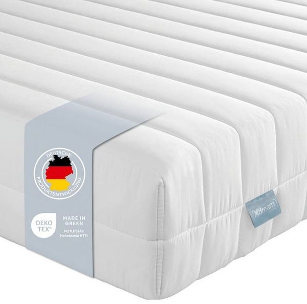 XDREAM Pure | Orthopädische 7-Zonen Kaltschaummatratze mit Öko-Tex Zertifikat | Rollmatratze | Made in EU | Härtegrad 3 (H3) |80x200 cm Bild 4