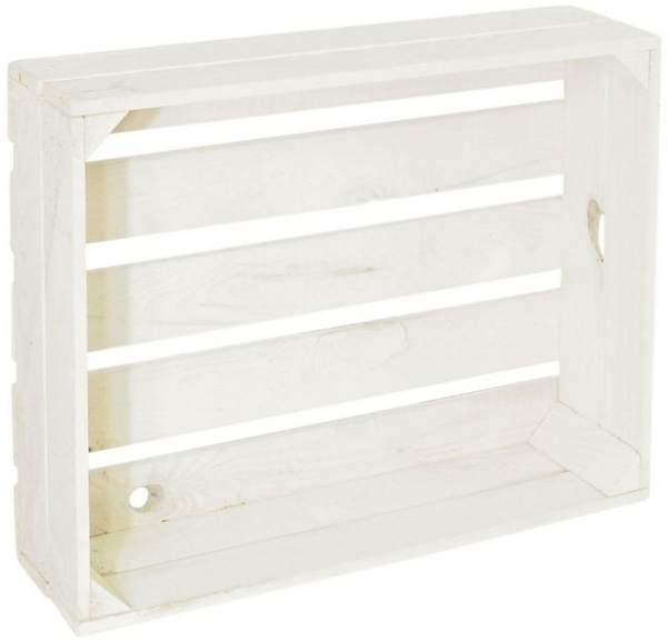 CHICCIE Holzkiste Holzregal 50x40x15cm - weiß (1 St)