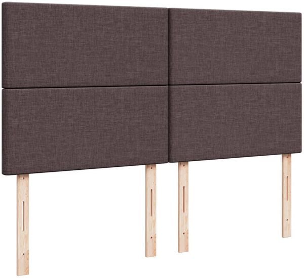 vidaXL Boxspringbett mit Matratze Dunkelbraun 180x200 cm Stoff 3292863 Bild 7