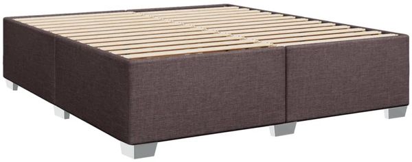 vidaXL Boxspringbett mit Matratze Dunkelbraun 180x200 cm Stoff 3292863 Bild 8