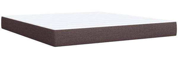 vidaXL Boxspringbett mit Matratze Dunkelbraun 180x200 cm Stoff 3292863 Bild 9