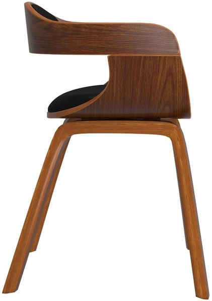 vidaXL Esszimmerstühle 2 Stk. Schwarz Bugholz und Kunstleder [3092377] Bild 5