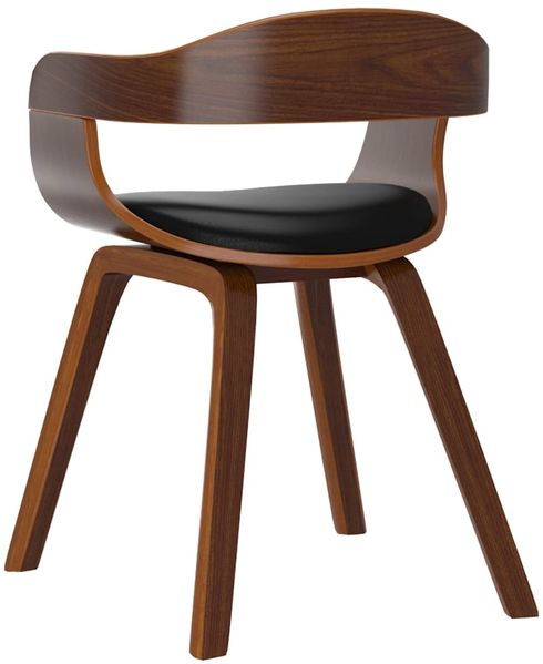 vidaXL Esszimmerstühle 2 Stk. Schwarz Bugholz und Kunstleder [3092377] Bild 6
