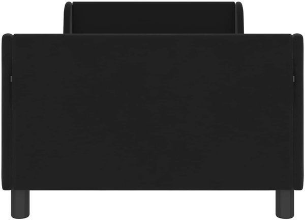vidaXL Kinderbettgestell mit Kopfteil Schwarz 90 x 190 cm Samt 42010879 Bild 5