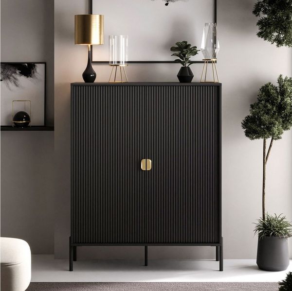 Lookway Kommode DALIA 2D mit Riffel-Front, Breite: 104 cm