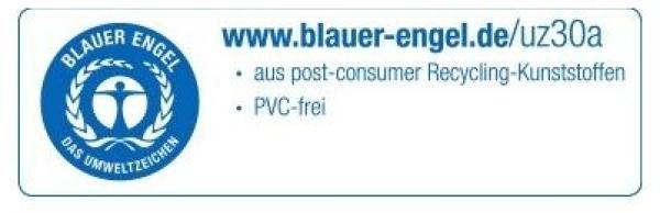 Han 'Grip' Papierkorb Grip, mit umlaufendem Griffrand und 2 Griffmulden, 18 Liter, Öko-Schwarz Bild 5