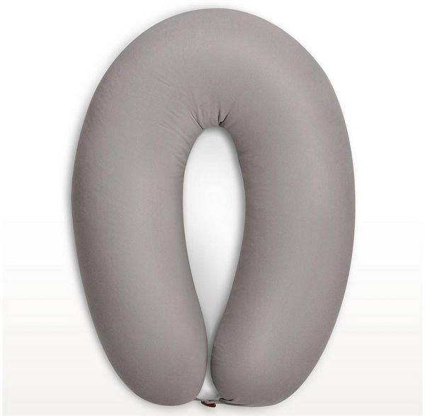 SEI Design Stillkissen Stillkissen 170×30 cm – weich, formstabil & ergonomisch geprüft Taupe, Schwangerschaftskissen mit Bezug, Seitenschläferkissen, Premium-Jersey-Bezug