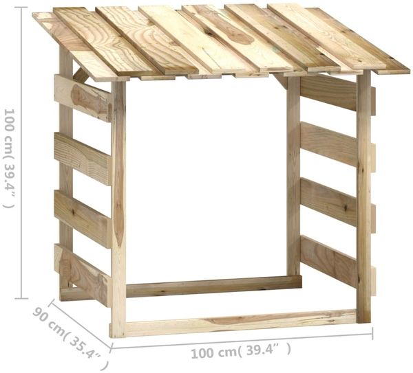 vidaXL Pergolen mit Dach 4 Stk. 100x90x100 cm Kiefernholz Imprägniert 3096646 Bild 8
