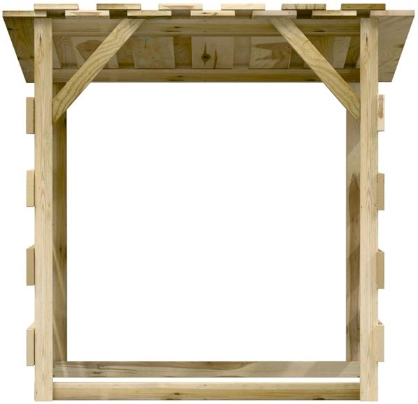 vidaXL Pergolen mit Dach 4 Stk. 100x90x100 cm Kiefernholz Imprägniert 3096646 Bild 4