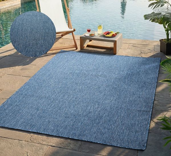 Bruno Banani Teppich Venezia, auch als Läufer, rechteckig, Höhe: 4 mm, In- und Outdoor geeignet, Sisal-Optik, Wetterfest & UV-beständig
