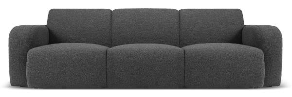 Micadoni Sofa Molino 3-Sitzer Boucle Dunkelgrau