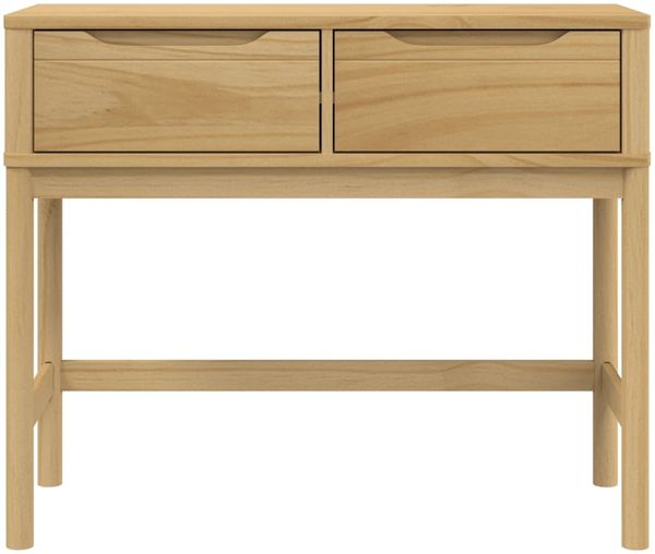 Konsolentisch, Beistelltisch, Konsole FLORO Wachsbraun 89,5x36,5x73cm Massivholz Kiefer Bild 5