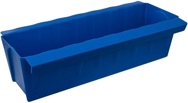 BURI 2 Euro-Paletten Blumenkästen-Einsätze inkl. Bewässerungsmatte | mit Hängesystem zum Einhängen | 37,3cm Blau | Pflanzkasten für Europalette Palette | Balkonkasten | Blumentopf | extrem stabil Bild 5