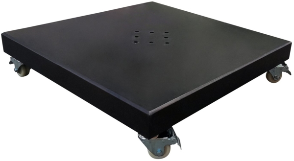 Gardissimo Schirmhalter Granit-Sockel "Granito", schwarz, 75 x 75 cm, ca. 120 kg