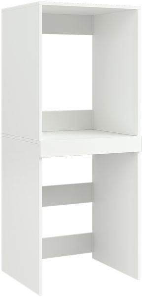Bellamio 'Vist' Waschmaschinen Trockner Schrank mit Schublade, weiß, Waschturm mit ausziehbarer Ablagefläche, Hochschrank mit Wandanschluss Bild 10