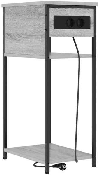 vidaXL Nachttisch Grau Sonoma 41 x 28 x 76 cm Holzwerkstoff 859578