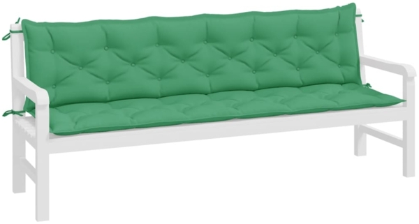 vidaXL Gartenbank-Auflagen 2 Stk. Grün 200x50x7 cm Oxford-Gewebe 361740 Bild 2