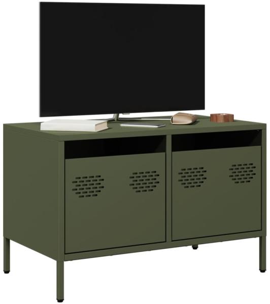 vidaXL TV-Schrank Olivgrün 68x39x43,5 cm Kaltgewalzter Stahl 851236