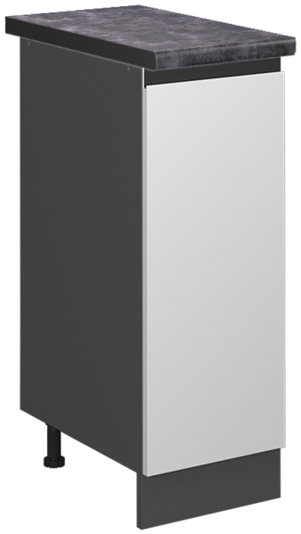 Apothekerschrank R-Line Weiß 30 cm J-Shape, AP Anthrazit Vicco