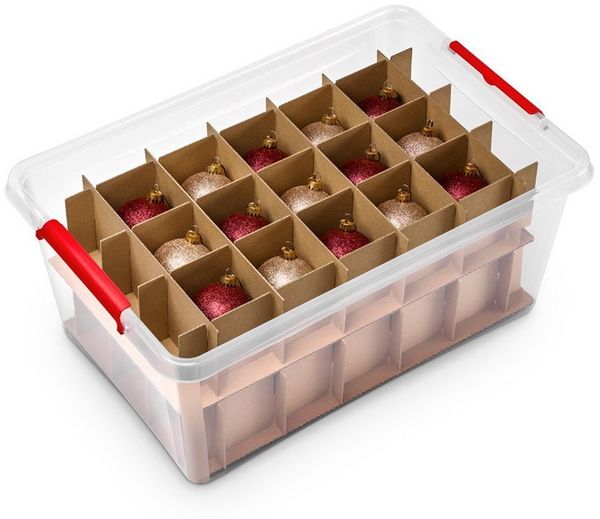 Kreher Aufbewahrungsbox X-Mas Box mit Einteilern und abschließbarem Deckel (Set wählbar) (1 St)