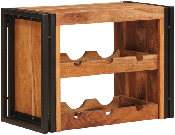 vidaXL Weinregal Braun 100 x 45 x 33 cm Massivholz Akazie 4104755