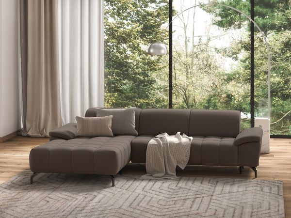 sit&more Ecksofa Cool L-Form, wahlweise mit Kopfteilverstellung und Vorziehsitz, motorisch