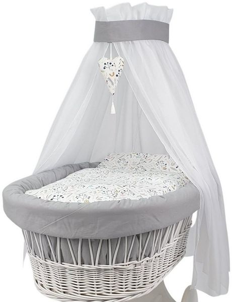 Babymajawelt Bett-Set Ersatz Bett Set für Stubenwagen ! NUR Stoff Ausstattung! Ver. Designs, Füllung: 100% Polyester, Bezug: Baumwolle, Made in EU, Stubenwagen Textile Ausstattung