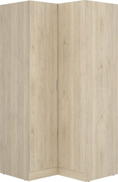 DEKIT GRUPO RIMOBEL Essen Eckschrank, Engineering-Holz, natürliche Eiche, 184 x 91 x 93 cm