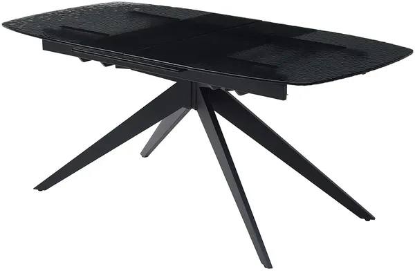 Vente-unique - LEGRIO Esstisch Glas Schwarz - B 90 cm x H 76 cm x L 240 cm180 cm Bild 5