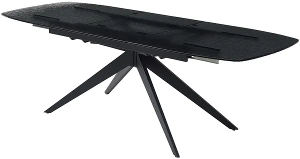Vente-unique - LEGRIO Esstisch Glas Schwarz - B 90 cm x H 76 cm x L 240 cm180 cm Bild 6
