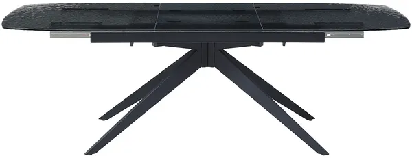 Vente-unique - LEGRIO Esstisch Glas Schwarz - B 90 cm x H 76 cm x L 240 cm180 cm Bild 4