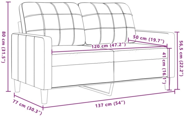 vidaXL 3-tlg. Sofagarnitur mit Kissen und Nackenrollen Braun Samt 3278428 Bild 10
