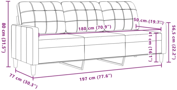 vidaXL 3-tlg. Sofagarnitur mit Kissen und Nackenrollen Braun Samt 3278428 Bild 9