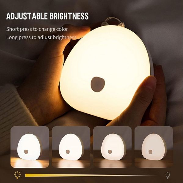 LA CUTE LED Nachtlicht Yifacoom Nachtlicht für Kinder, LED integriert, nicht austauschbar, Warmweiß, Kaltweiß, Neutralweiß, RGB, Touch-Steuerung & RGB-Farbwechsel mit Akku