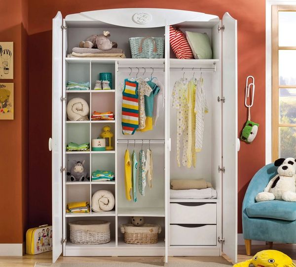 Möbel-Zeit Kleiderschrank BABY COTTON, 3- türig