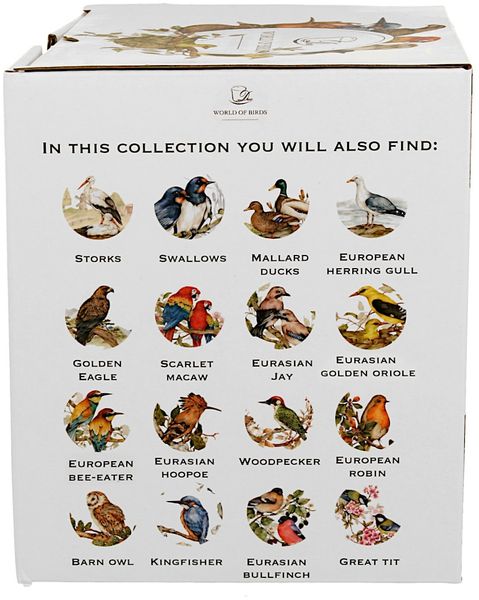 DUO World of Birds Becher 400 ml WHITE STORK New Bone China Porzellan Bild 6