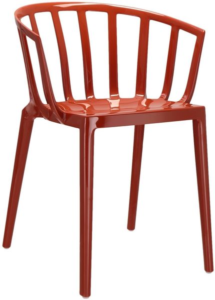 Kartell Venice Sthul, Rostorange, Set of 2