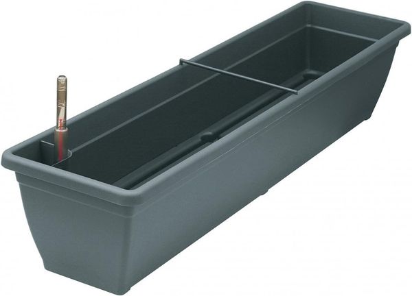 Geli Blumenkasten Blumenkasten incl. Bewässerung/Wasserstandanzeiger, anthrazit, 60 cm (1 St)
