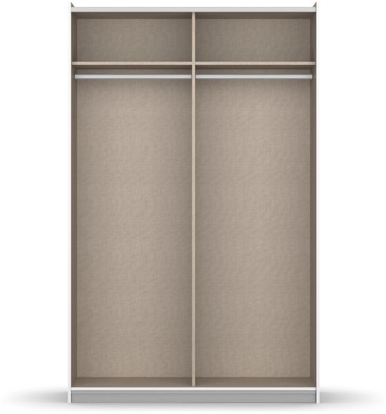 rauch Kleiderschrank, Schwebetürenschrank KRONACH, 2-türig, Alpinweiß, 131 x 210 x 59 cm Bild 6
