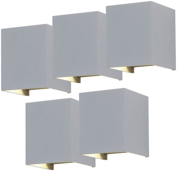 5er Set LED Wandlampen für Ihren Hof zum verstellen VT-759G