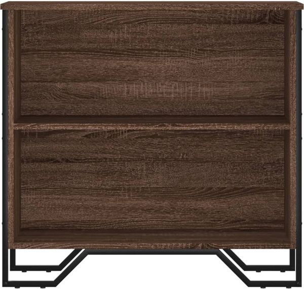 vidaXL Bücherregal Braun Eichen-Optik 80x31x74,5 cm Holzwerkstoff 848623 Bild 4
