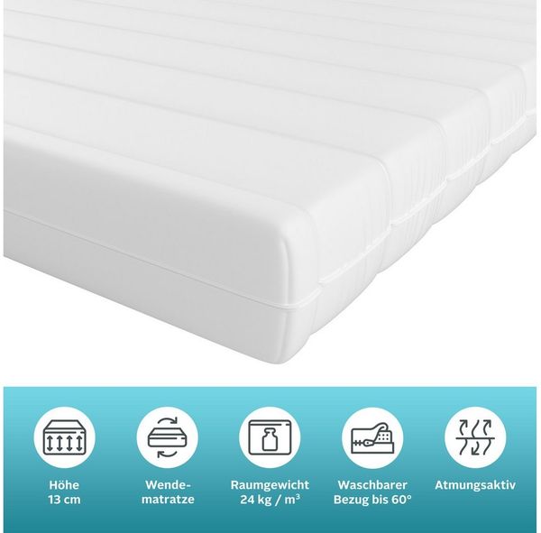 Komfortschaummatratze NEUHEIT: Livja 13, 7-Zonen Matratze 90x200 cm, 140x200 cm & mehr, OTTO home, 13 cm hoch, (1-tlg), Wendematratze, ergonomisch, atmungsaktiv, in 2 Härtegraden Bild 3